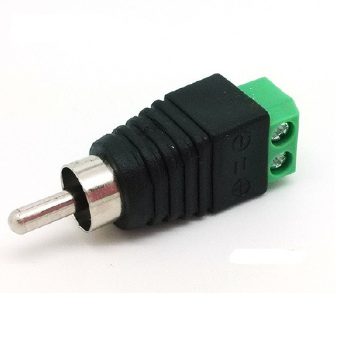 CONECTOR DE RCA MACHO A BORNERA